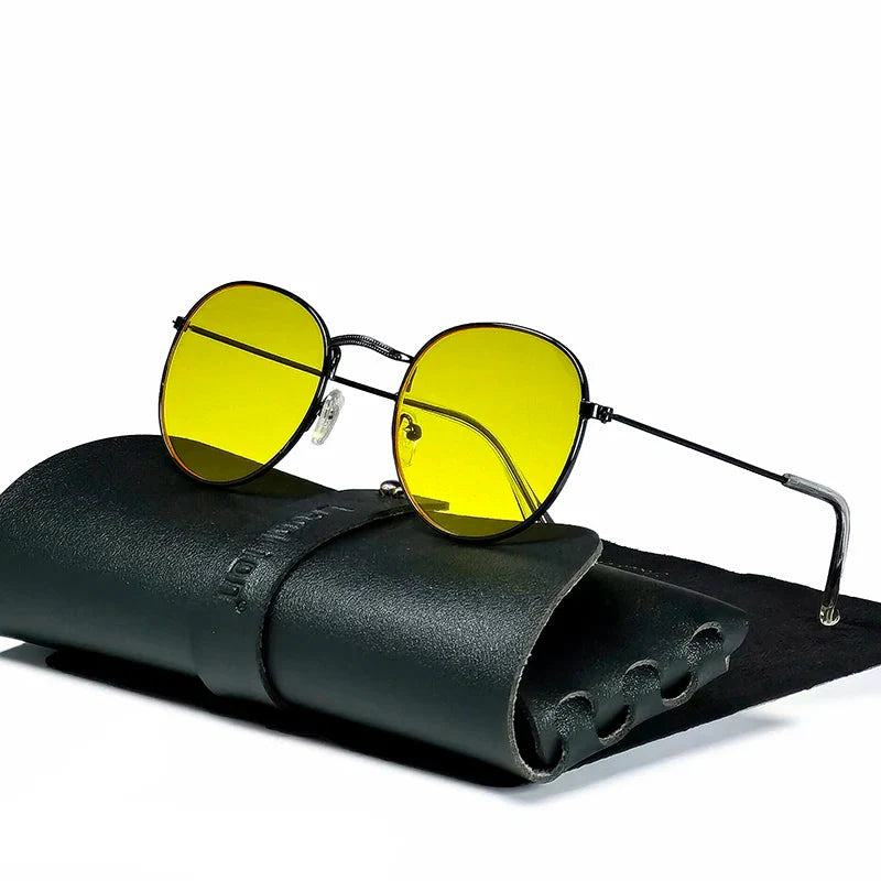 Classic Aviator Metal Sunglasses with UV Protection