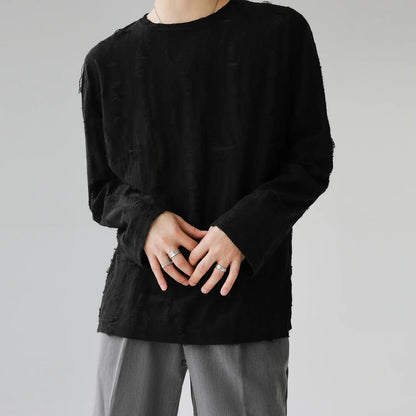 Ripped Vintage Long Sleeve Top