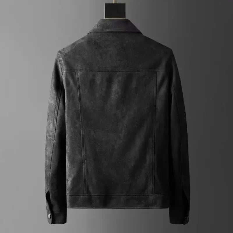 Luxury Suede Leather Mens Jacket