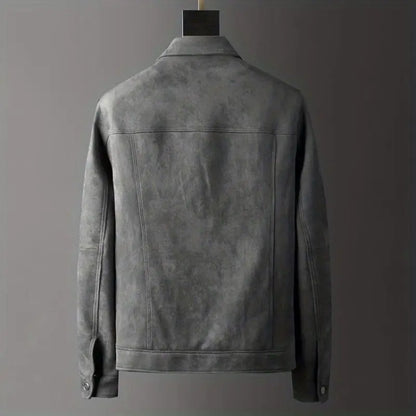 Luxury Suede Leather Mens Jacket