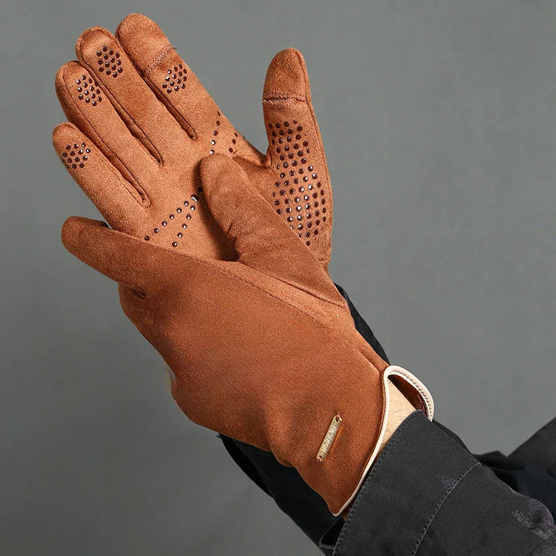 Tight Fitting Work Gloves with Studded Accents - EasyApparels