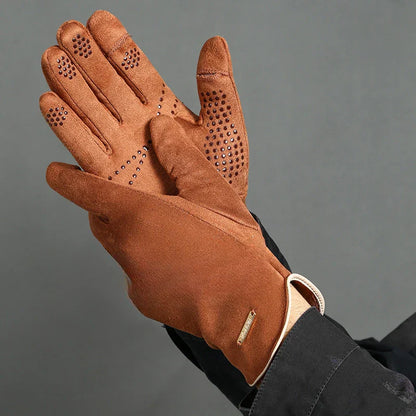 Tight Fitting Work Gloves with Studded Accents - EasyApparels
