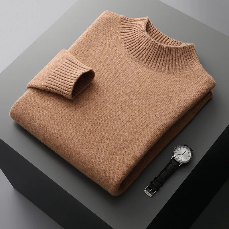 Warm Crew Neck Wool Sweater