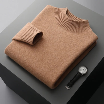 Warm Crew Neck Wool Sweater