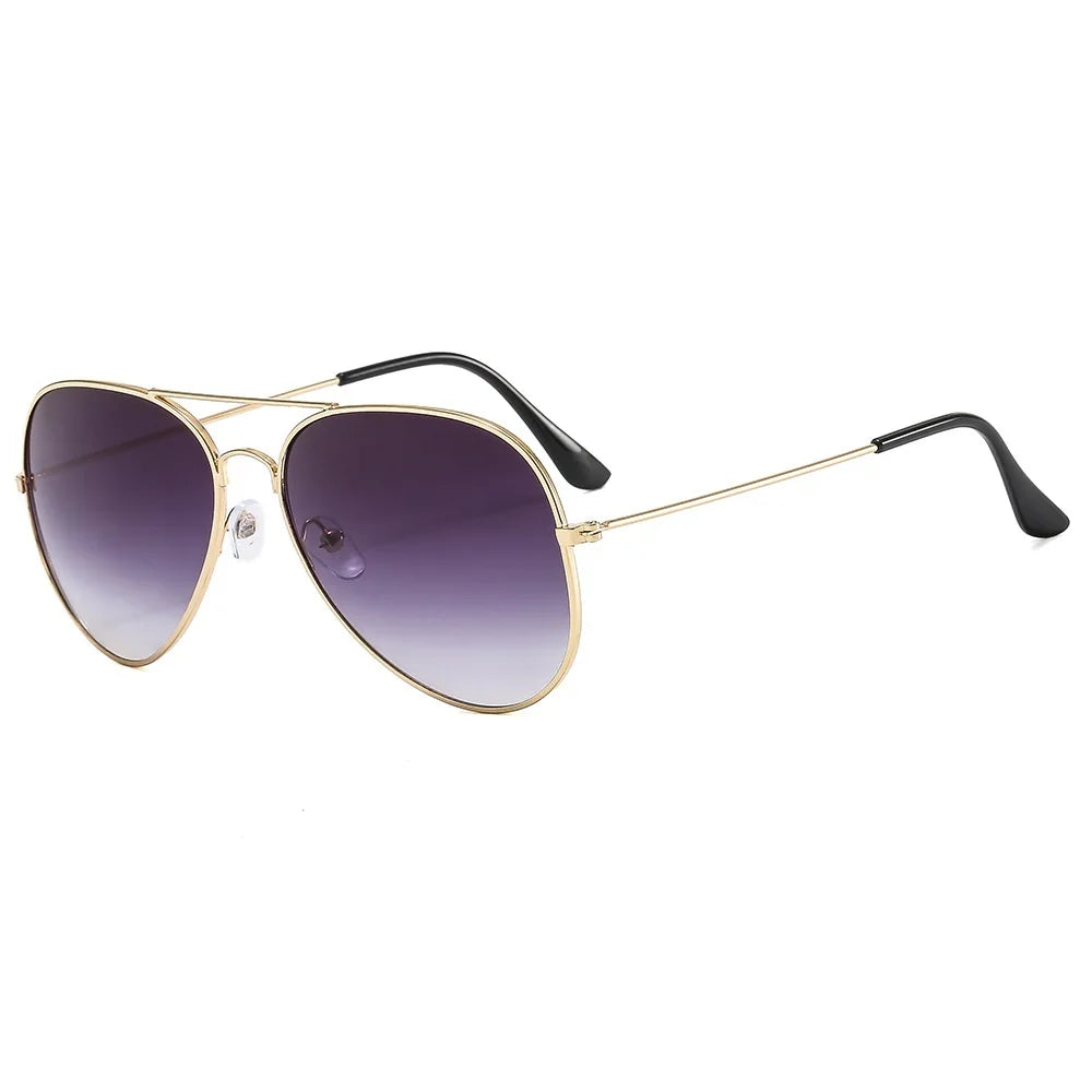 Trendy Pilot Sunglasses for Women - Silver Mirror Shades