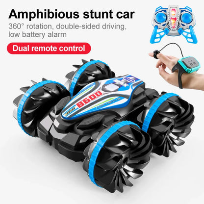 Rugged Remote Control Stunt Car with LED Lights