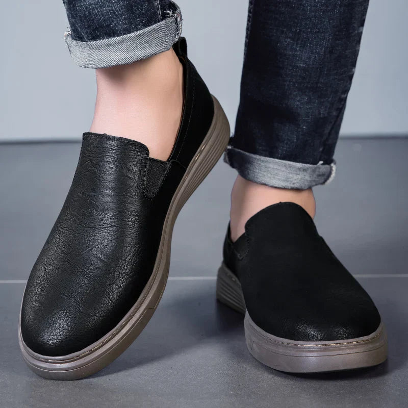 Premium Leather Slip On Dress Shoes - EasyApparels