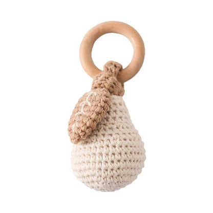 Soft Baby Teether Toy Set with Rattle and Ring