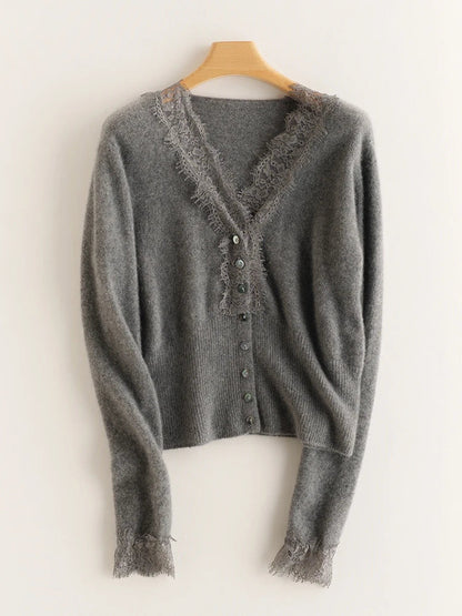 Women's Fit Lace Cardigan Sweater