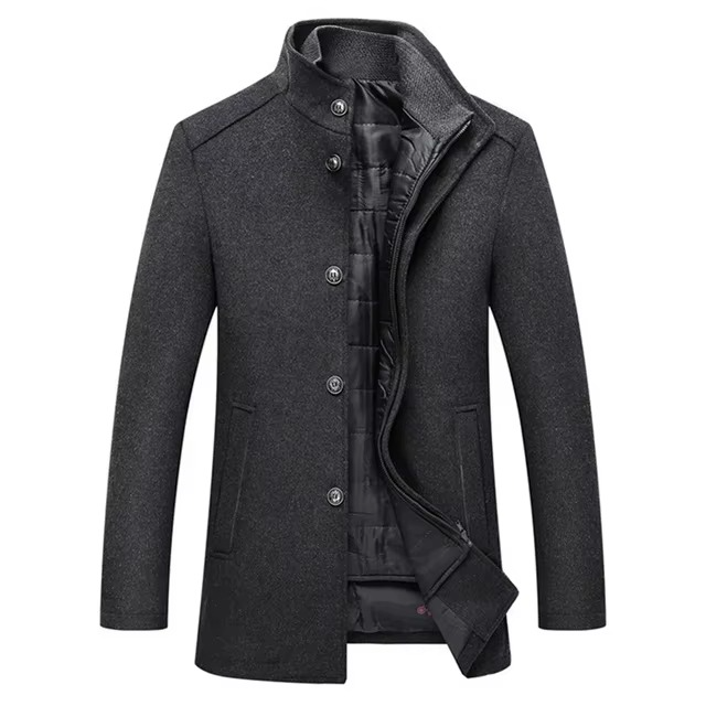 Men's Fit Adjustable Fleece Lined Winter Parka Jacket