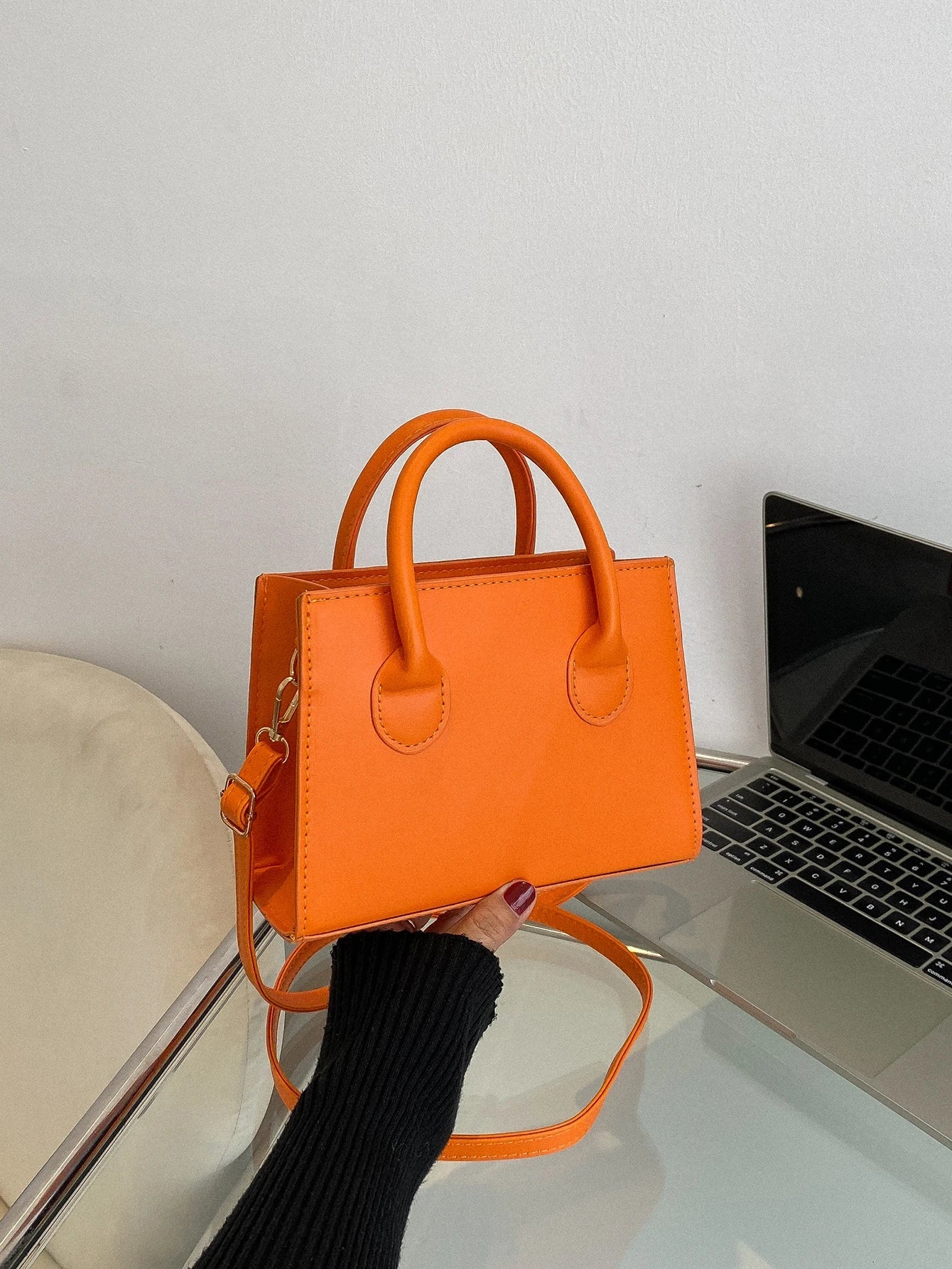 Small Synthetic Cross Body Handbag