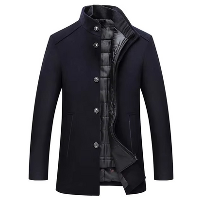 Men's Fit Adjustable Fleece Lined Winter Parka Jacket