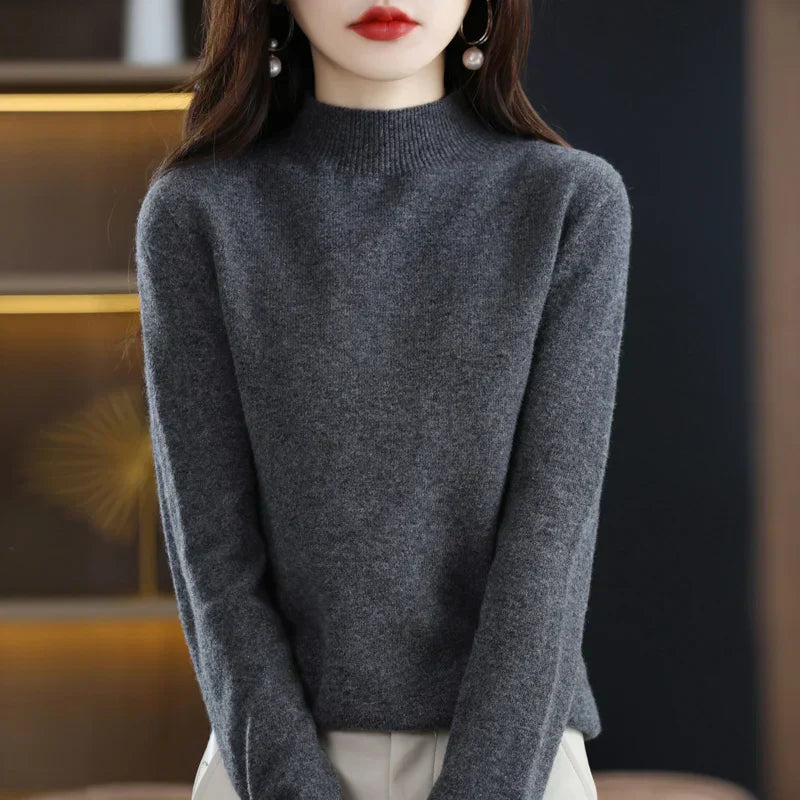 Soft Women's Premium Cashmere Turtle Neck Sweater