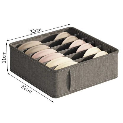 Compact Sock and Bra Storage Container with 20 Compartments