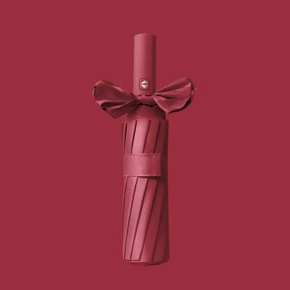 Compact Windproof 24-Rib Umbrella for Rainy Days