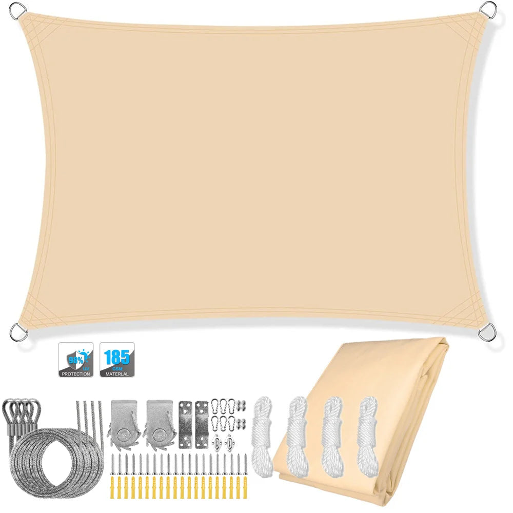 Outdoor Patio Sun Shade Waterproof UV Screen Canopy