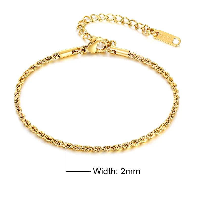Silver Tone Twisted Cable Chain Bracelet Mens