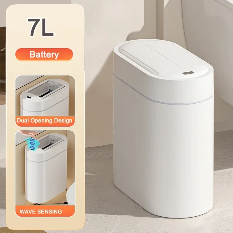 Space Saving Automatic Slim Wall Mounted Trash Can
