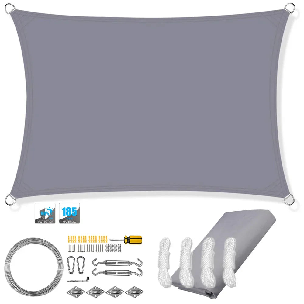 Outdoor Patio Sun Shade Waterproof UV Screen Canopy