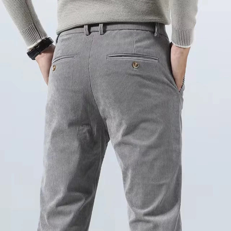 Rugged Textured Cotton Pants - EasyApparels