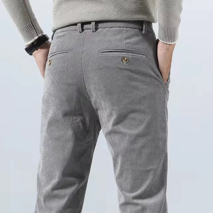 Rugged Textured Cotton Pants - EasyApparels