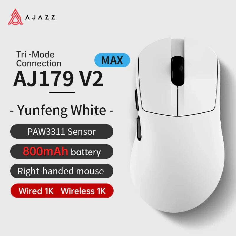 Rechargeable Wireless Gaming Mouse Ergonomic Design