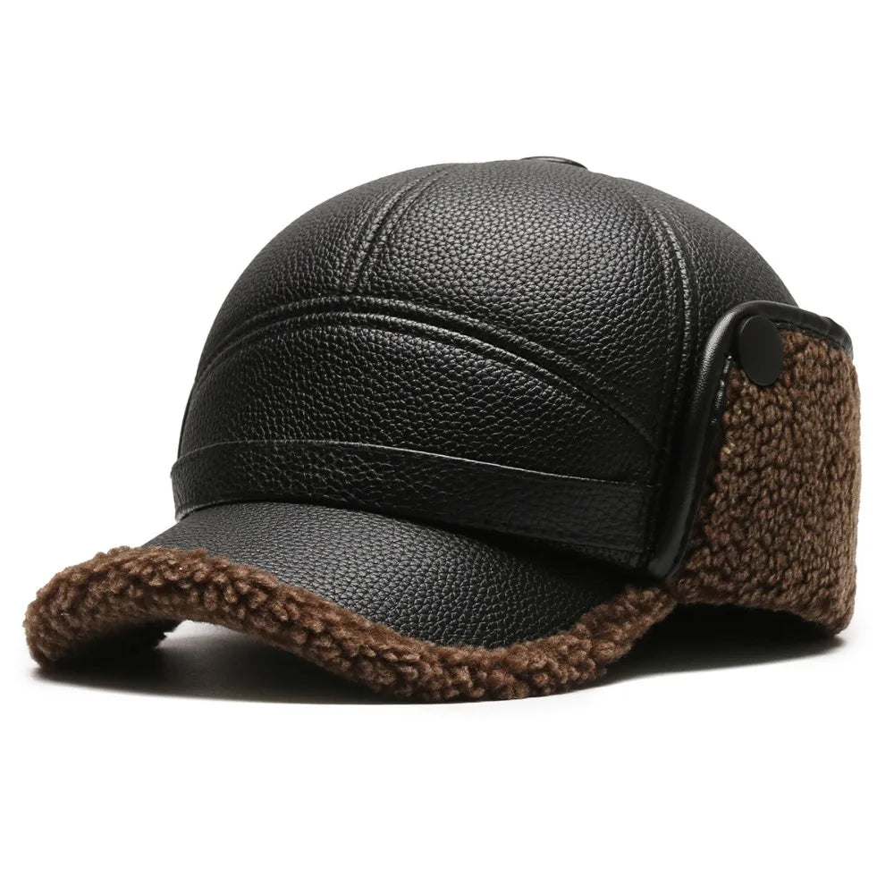 Warm Fleece Lined Trapper Baseball Hat
