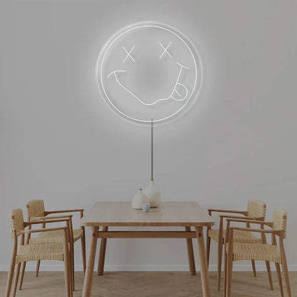 Colorful LED Smiley Face Wall Light USB Powered