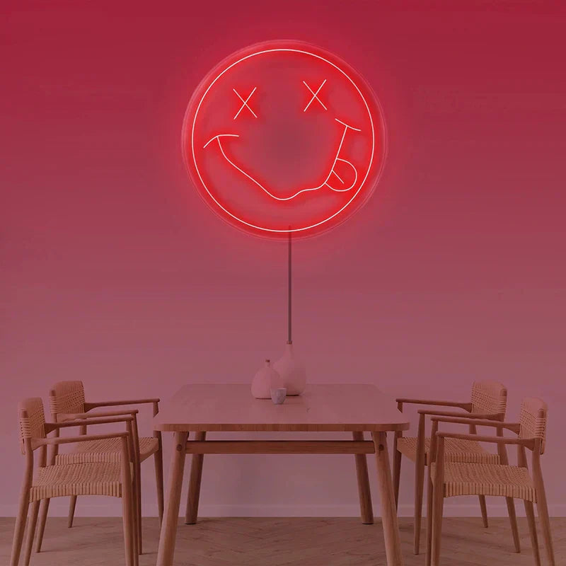Colorful LED Smiley Face Wall Light USB Powered