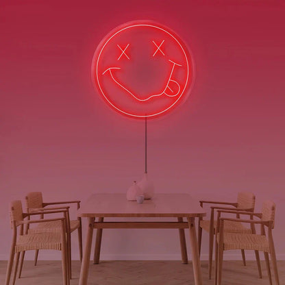 Colorful LED Smiley Face Wall Light USB Powered