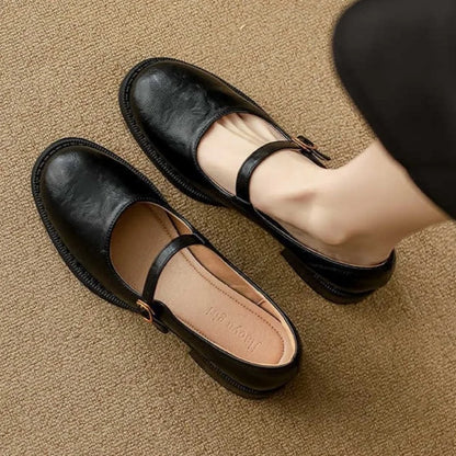 Comfortable Mary Jane Shoes Made with Durable Leather - Vossary