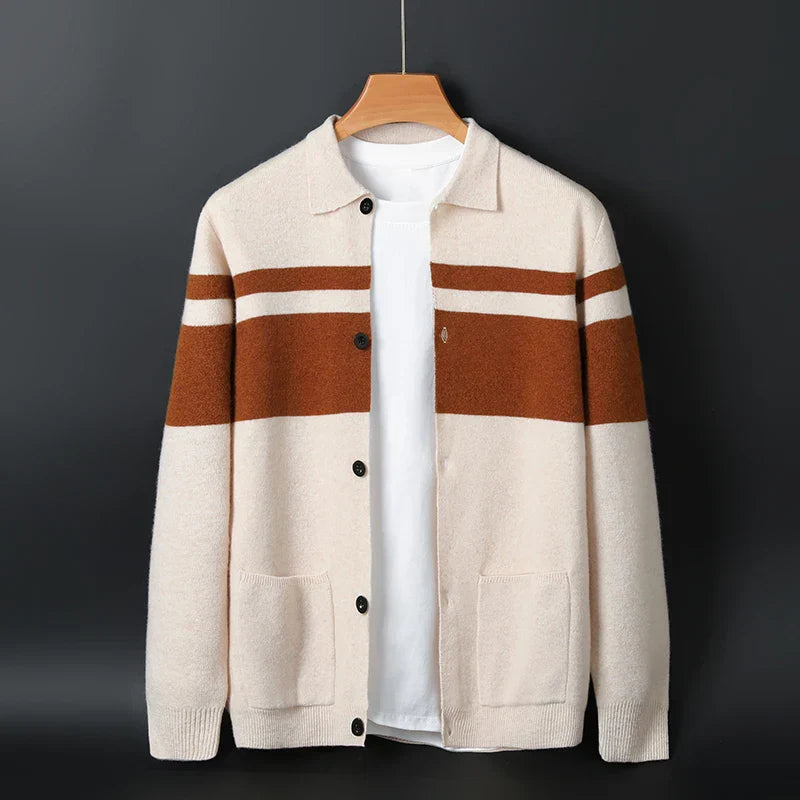Casual Striped Open Cardigan - EasyApparels