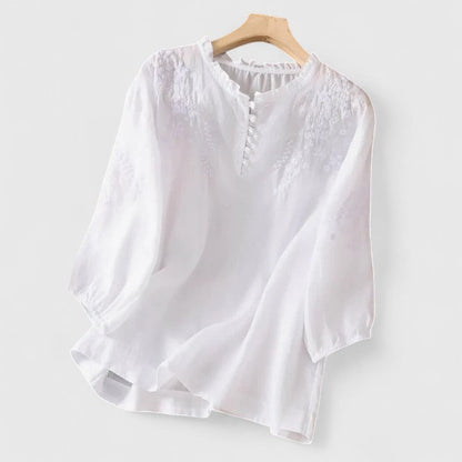 Elegant Classic Front Button Blouse for Women
