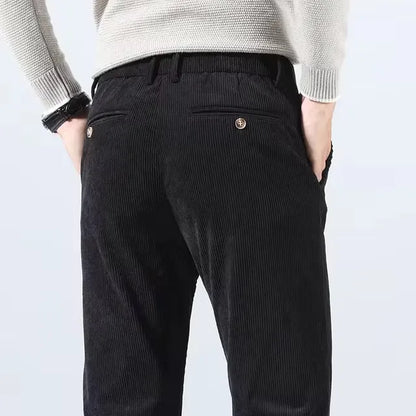 Rugged Textured Cotton Pants