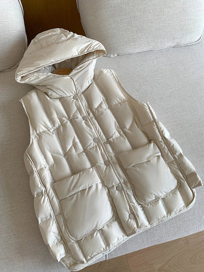 Warm Women's Puffy Down Vest