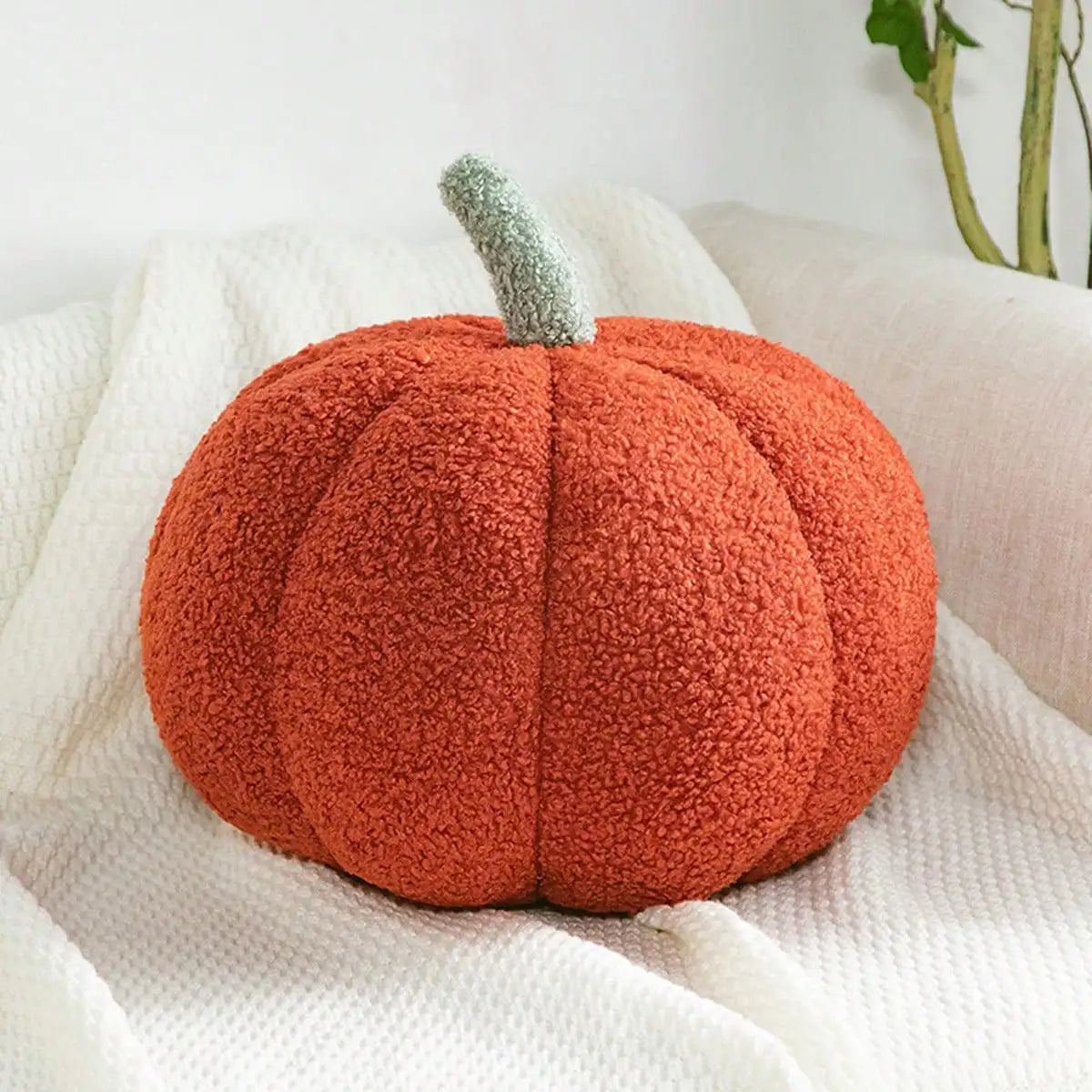 Soft Orange Pumpkin Pillow
