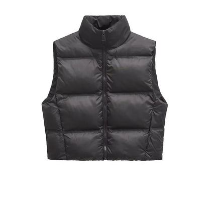 Warm Women's Puffy Jacket - Large Quilted Vest