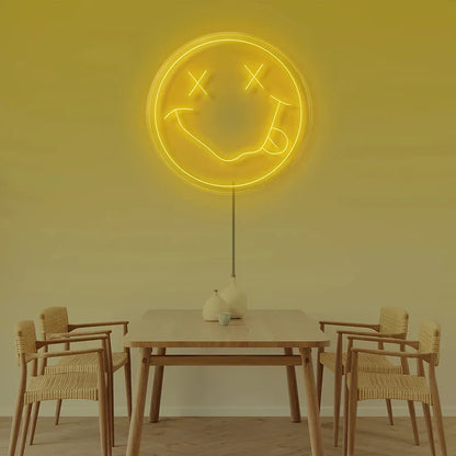 Colorful LED Smiley Face Wall Light USB Powered