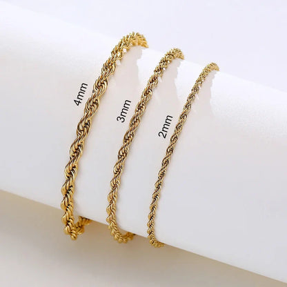 Silver Tone Twisted Cable Chain Bracelet Mens