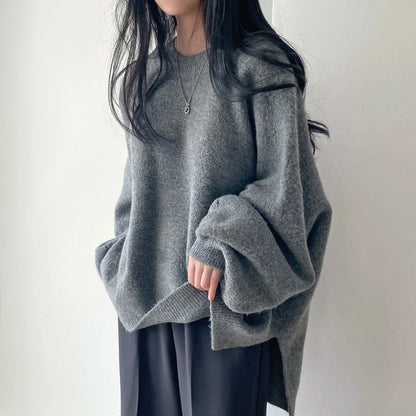 Relaxed Fit Women's Sweater - Soft Knit Office Top - Luxicro