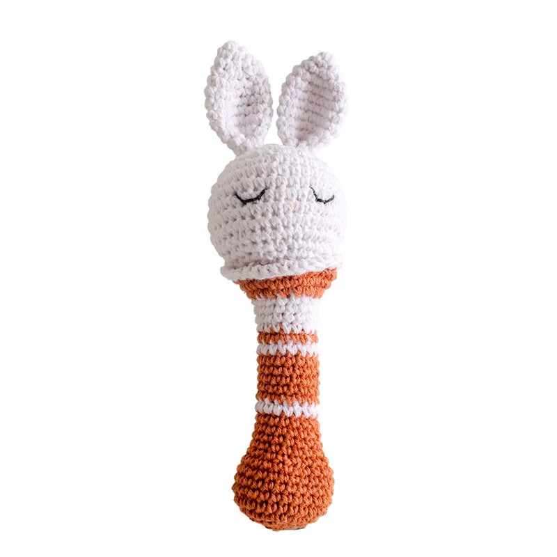 Soft Baby Teether Toy Set with Rattle and Ring