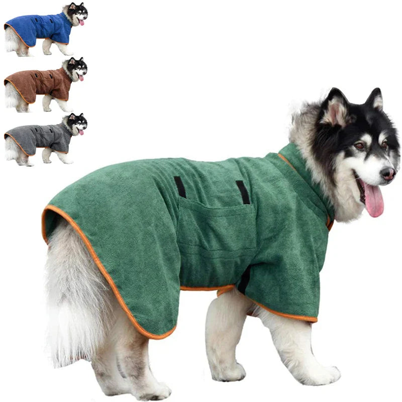 Soft Pet Drying Coat for Dogs and Cats - Luxicro