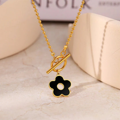 Floral Pendant Chain Necklace - EasyApparels
