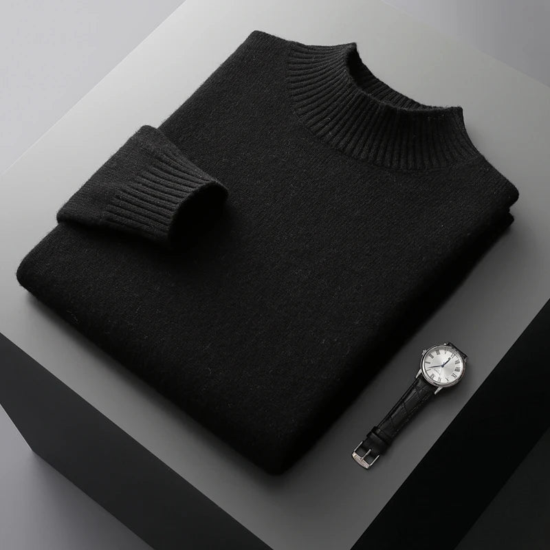 Warm Crew Neck Wool Sweater