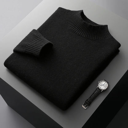 Warm Crew Neck Wool Sweater