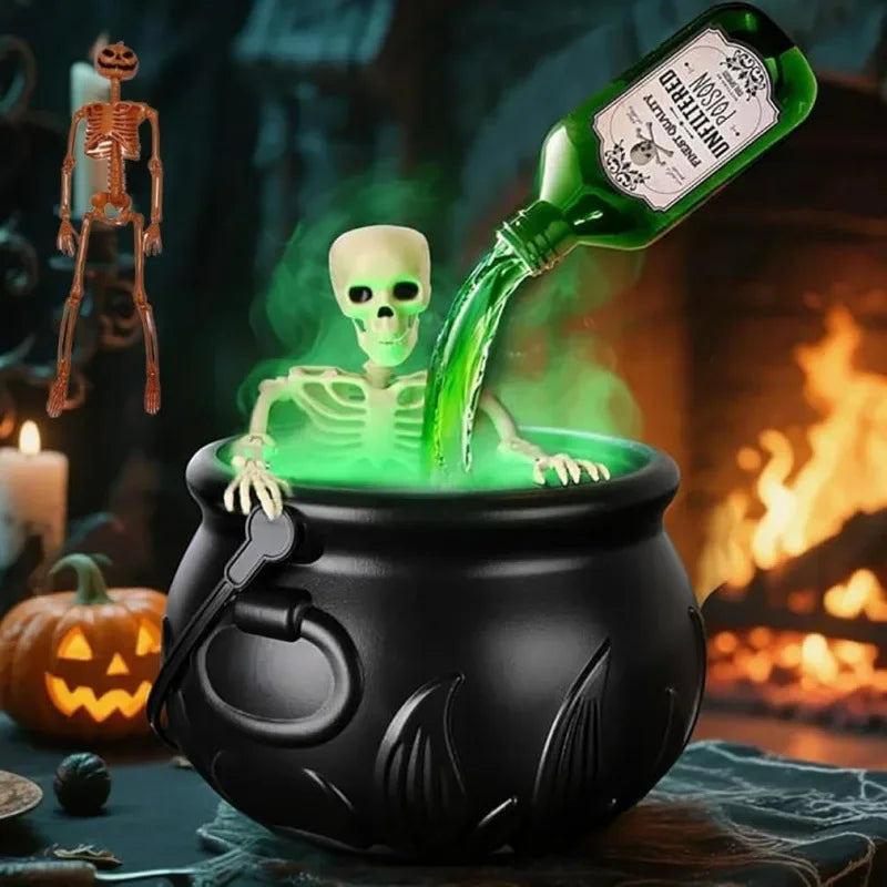 Spooky Halloween Fog Machine with Colorful LED Light - Luxicro