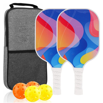 Portable Pickleball Paddle Set with Balls and Bag - Luxicro