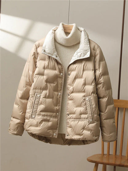 Warm Winter Quilted Down Coat