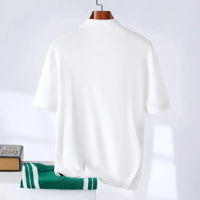 Classic Horizontal Stripe Polo Shirt