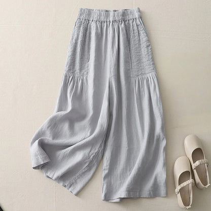 Relaxed Fit Linen Trousers